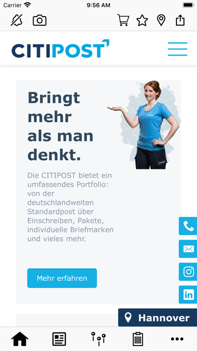 Emulate iPhone app CITIPOST Hannover using MyAndroid Emulate iPhone app CITIPOST Hannover using MyAndroid