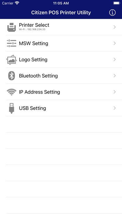 Emulate iPhone app Citizen POS Printer Utility using MyAndroid Emulate iPhone app Citizen POS Printer Utility using MyAndroid