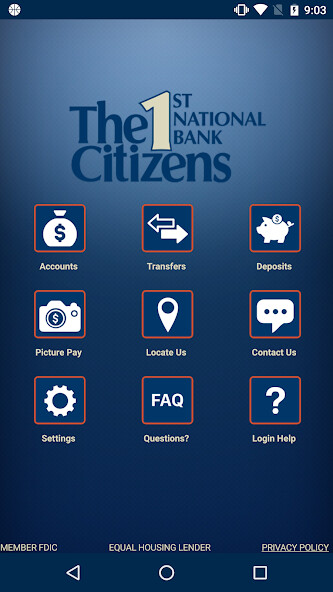Run android online APK Citizens 1st National Bank from MyAndroid or emulate Citizens 1st National Bank using MyAndroid Run android online APK Citizens 1st National Bank from MyAndroid or emulate Citizens 1st National Bank using MyAndroid