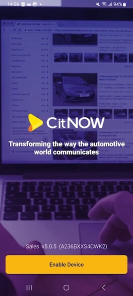 Emulate iPhone app CitNOW Sales using MyAndroid Emulate iPhone app CitNOW Sales using MyAndroid