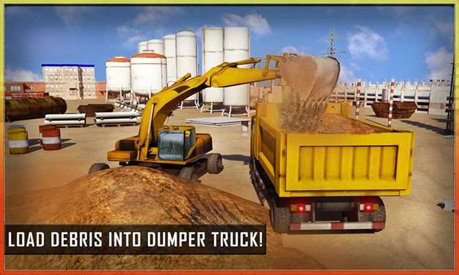 Emulate Android APK City Builder Excavator Crane