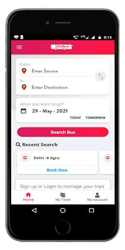 Run android online APK Citybuss : Travel by Bus in India from MyAndroid or emulate Citybuss : Travel by Bus in India using MyAndroid