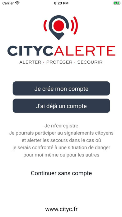 Emulate iPhone app Cityc Alerte using MyAndroid Emulate iPhone app Cityc Alerte using MyAndroid