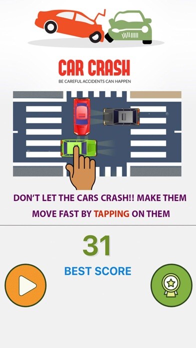 Emulate iPhone app City Car Crash using MyAndroid