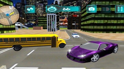 Emulate iPhone app City Car drive Transport game using MyAndroid