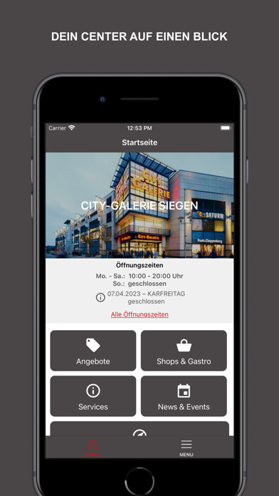 Emulate iPhone app City-Galerie Siegen using MyAndroid Emulate iPhone app City-Galerie Siegen using MyAndroid