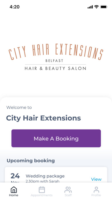 Emulate iPhone app City Hair Extensions using MyAndroid