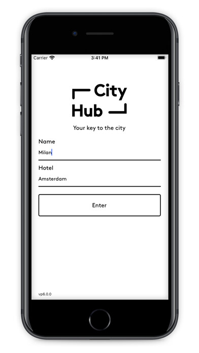 Emulate iPhone app CityHub - Your key to the city using MyAndroid