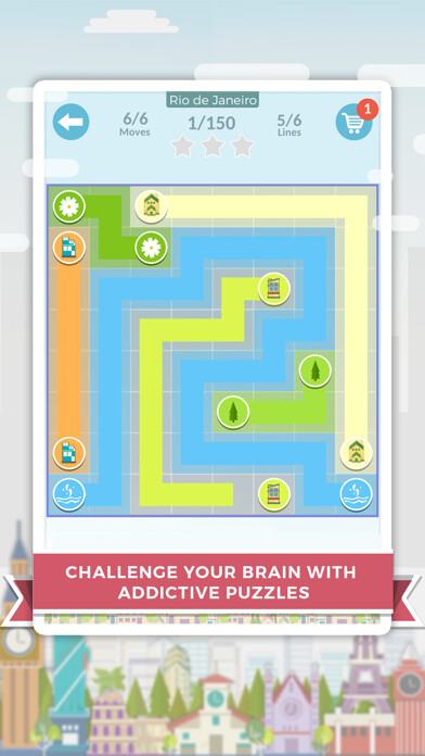 Emulate iPhone app City Lines - Puzzle Game using MyAndroid Emulate iPhone app City Lines - Puzzle Game using MyAndroid