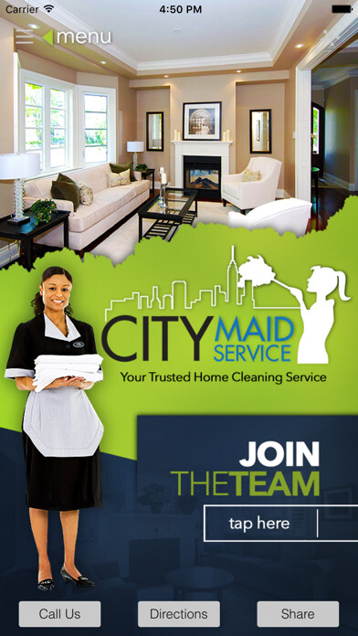 Emulate iPhone app City Maid Service - Home Cleaning Service using MyAndroid Emulate iPhone app City Maid Service - Home Cleaning Service using MyAndroid