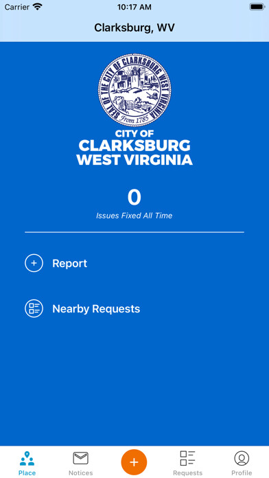 Emulate iPhone app City of Clarksburg using MyAndroid