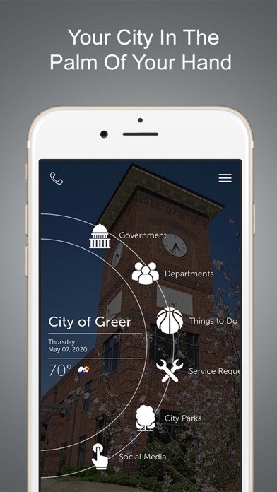 Emulate iPhone app City of Greer using MyAndroid
