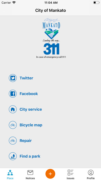 Emulate iPhone app City of Mankato 311 using MyAndroid Emulate iPhone app City of Mankato 311 using MyAndroid