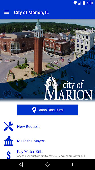 Emulate iPhone app City of Marion, IL using MyAndroid