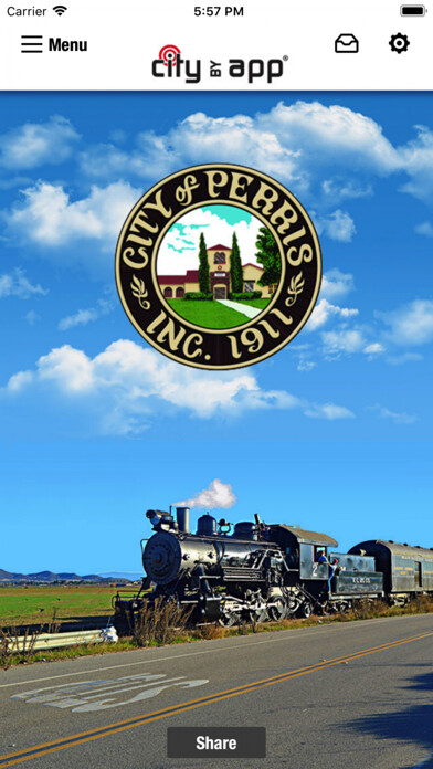 Emulate iPhone app City of Perris, CA. using MyAndroid