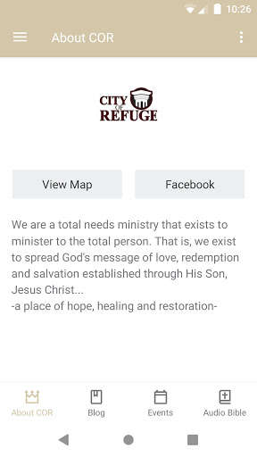 Run android online APK City Of Refuge from MyAndroid or emulate City Of Refuge using MyAndroid