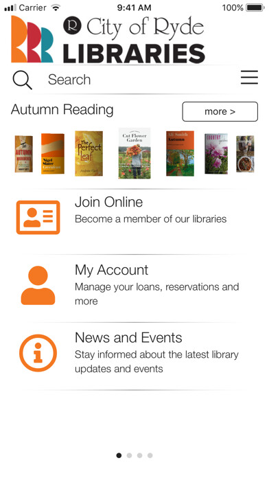 Emulate iPhone app City of Ryde Libraries using MyAndroid