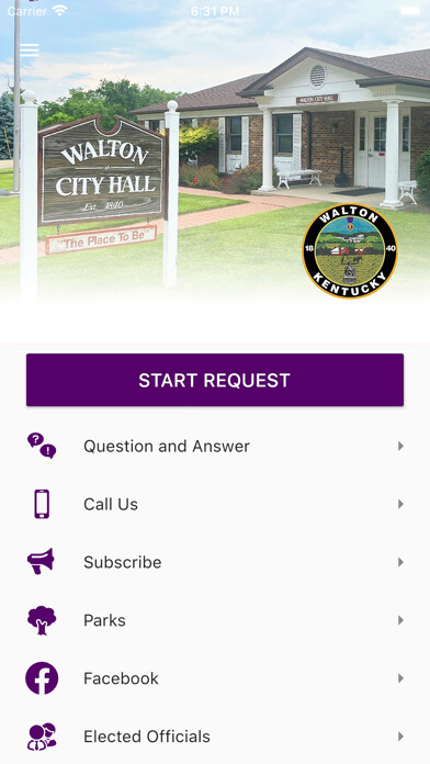 Emulate iPhone app City of Walton KY using MyAndroid Emulate iPhone app City of Walton KY using MyAndroid
