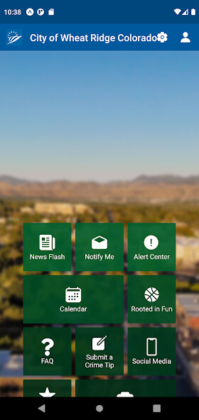 Emulate iPhone app City of Wheat Ridge Colorado using MyAndroid