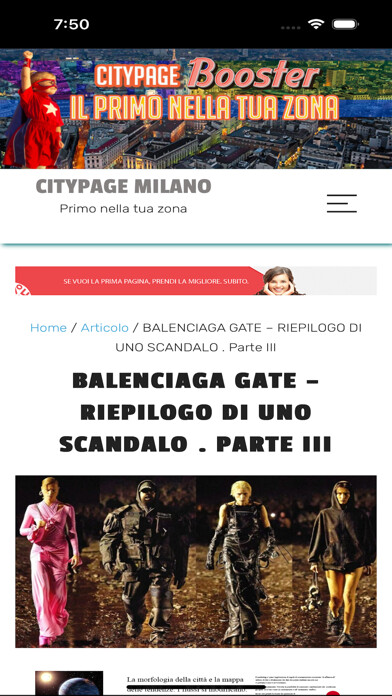 Emulate iPhone app Citypage Milano using MyAndroid Emulate iPhone app Citypage Milano using MyAndroid