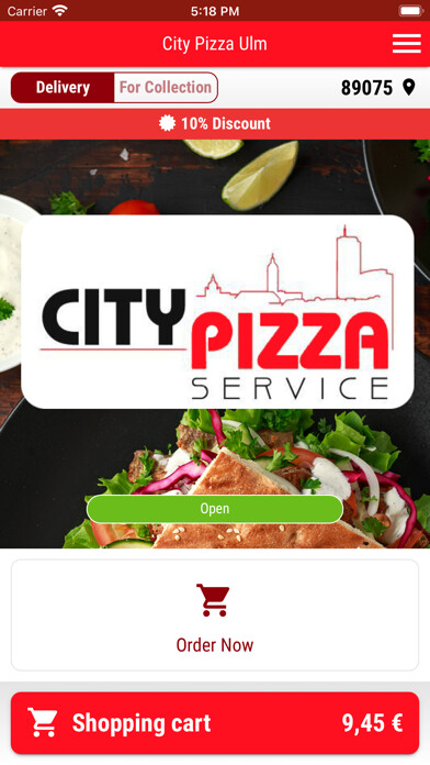 Emulate iPhone app City Pizza Ulm using MyAndroid Emulate iPhone app City Pizza Ulm using MyAndroid
