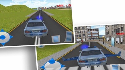 Emulate iPhone app City Police Car Driver - Fly Car using MyAndroid