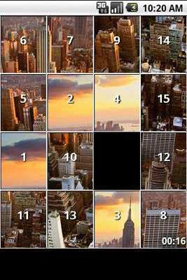 Emulate Android APK City Puzzles, islider puzzles