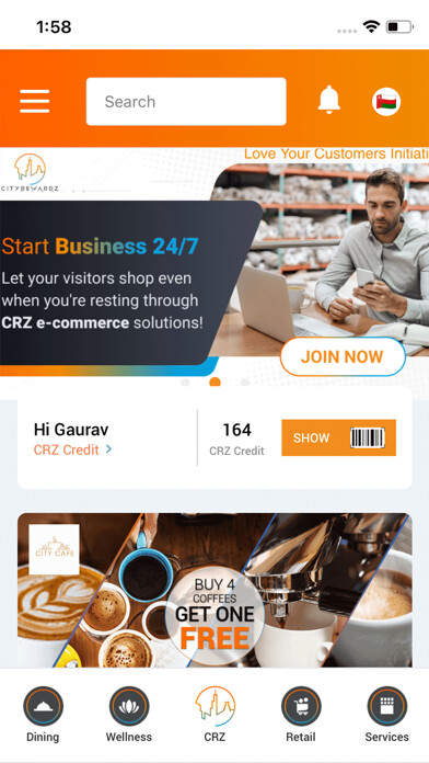 Emulate iPhone app City Rewardz using MyAndroid
