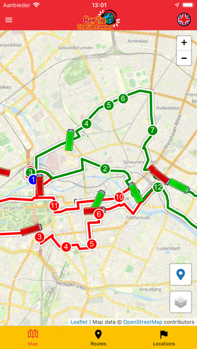 Emulate iPhone app City Sightseeing Berlin using MyAndroid