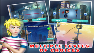 Emulate iPhone app City Spider Swing-ing Free : Cool addictive world surfers escape game , the best bouncy app for boys and kids using MyAndroid