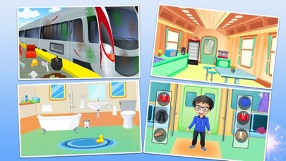 Emulate iPhone app City Train Cleaning Game using MyAndroid