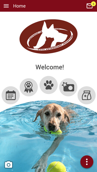 Emulate iPhone app City Vet Hospital using MyAndroid
