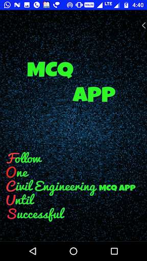 Run android online APK Civil Engg. Quiz App from MyAndroid or emulate Civil Engg. Quiz App using MyAndroid