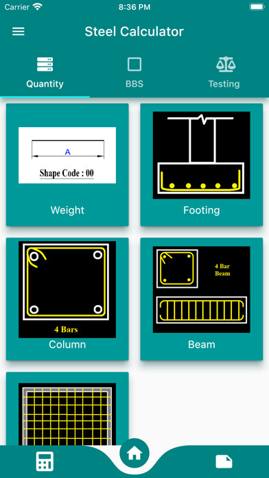 Emulate iPhone app Civil Rebar, BBS Calculator using MyAndroid Emulate iPhone app Civil Rebar, BBS Calculator using MyAndroid