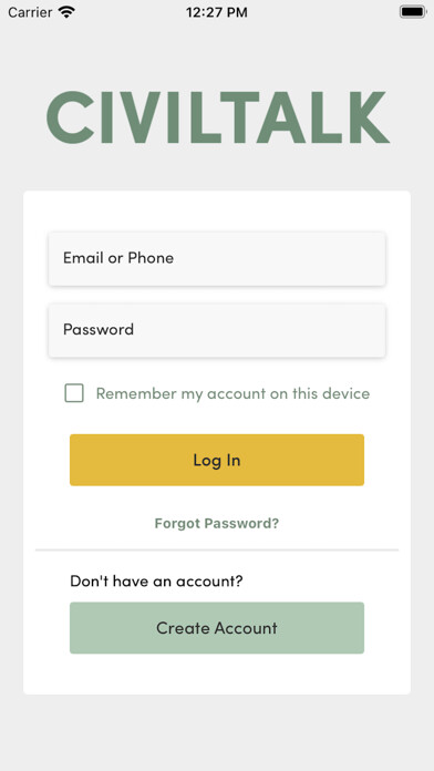 Emulate iPhone app CivilTalk using MyAndroid Emulate iPhone app CivilTalk using MyAndroid