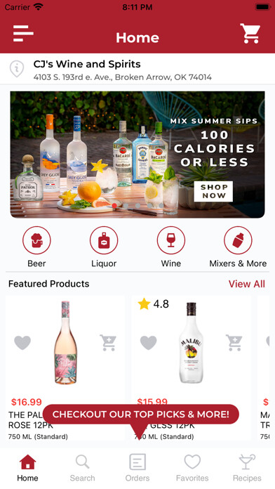 Emulate iPhone app CJ’s Wine & Spirits using MyAndroid Emulate iPhone app CJ’s Wine & Spirits using MyAndroid
