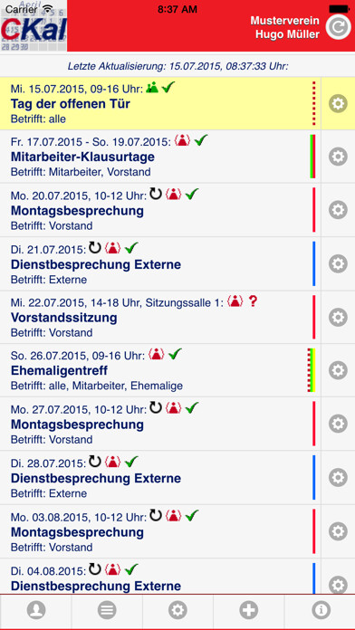 Emulate iPhone app CKalender using MyAndroid Emulate iPhone app CKalender using MyAndroid