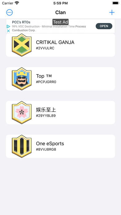 Emulate iPhone app Clan Inspector using MyAndroid