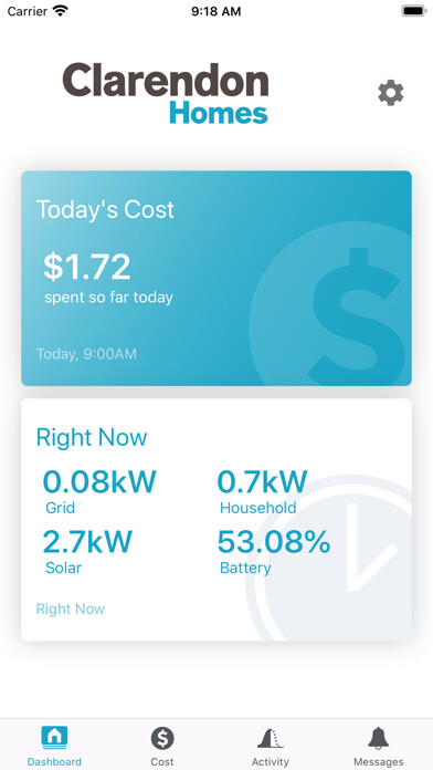 Emulate iPhone app Clarendon Energy using MyAndroid