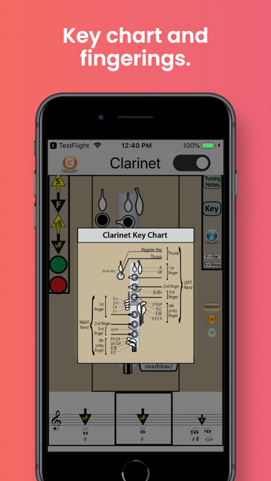 Emulate iPhone app Clarinet Fingering & Tuning using MyAndroid Emulate iPhone app Clarinet Fingering & Tuning using MyAndroid
