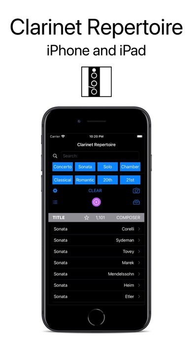 Emulate iPhone app Clarinet Repertoire using MyAndroid Emulate iPhone app Clarinet Repertoire using MyAndroid