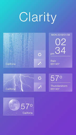 Run android online APK Clarity GO Weather Widget Theme from MyAndroid or emulate Clarity GO Weather Widget Theme using MyAndroid