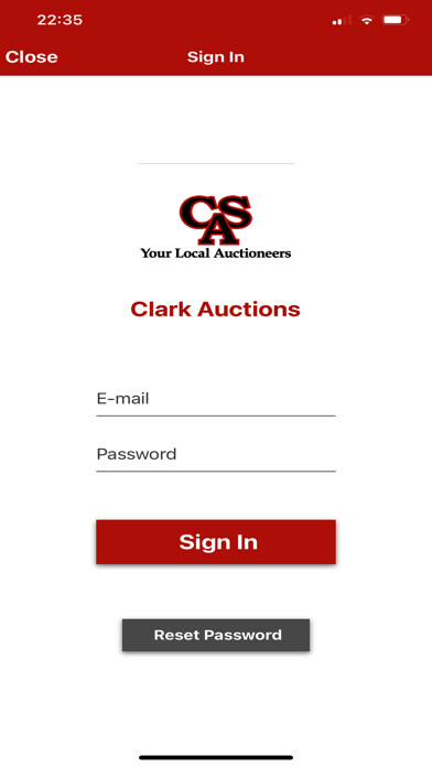 Emulate iPhone app Clark Auctions Live using MyAndroid Emulate iPhone app Clark Auctions Live using MyAndroid