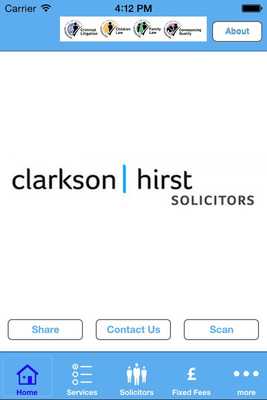Emulate Android APK Clarkson Hirst Solicitors
