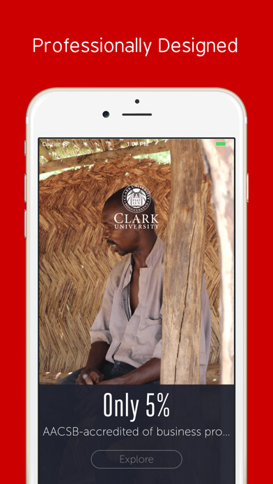 Emulate iPhone app Clark University using MyAndroid