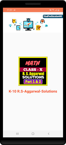 Run android online APK Class 10 RS Aggarwal Solution from MyAndroid or emulate Class 10 RS Aggarwal Solution using MyAndroid