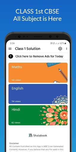 Run android online APK Class 1 Solution Book NCERT Solution 2022 from MyAndroid or emulate Class 1 Solution Book NCERT Solution 2022 using MyAndroid