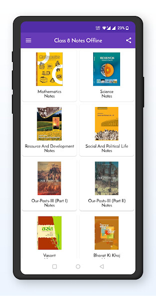 Run android online APK Class 8 Notes Offline from MyAndroid or emulate Class 8 Notes Offline using MyAndroid