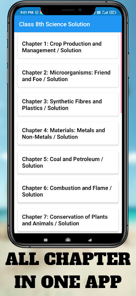 Emulate Class 8th Science Solution from MyAndroid or run Class 8th Science Solution using MyAndroid