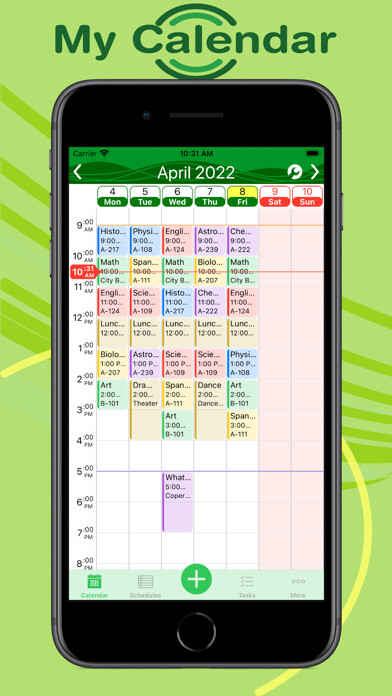 Emulate iPhone app Class & Homework Schedule using MyAndroid Emulate iPhone app Class & Homework Schedule using MyAndroid